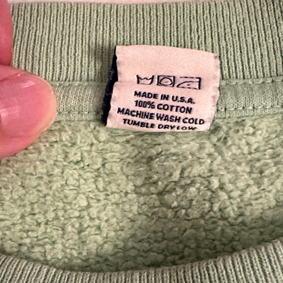 Sporty & Rich Mint Green Logo Sweatshirt - Picture 6 of 7